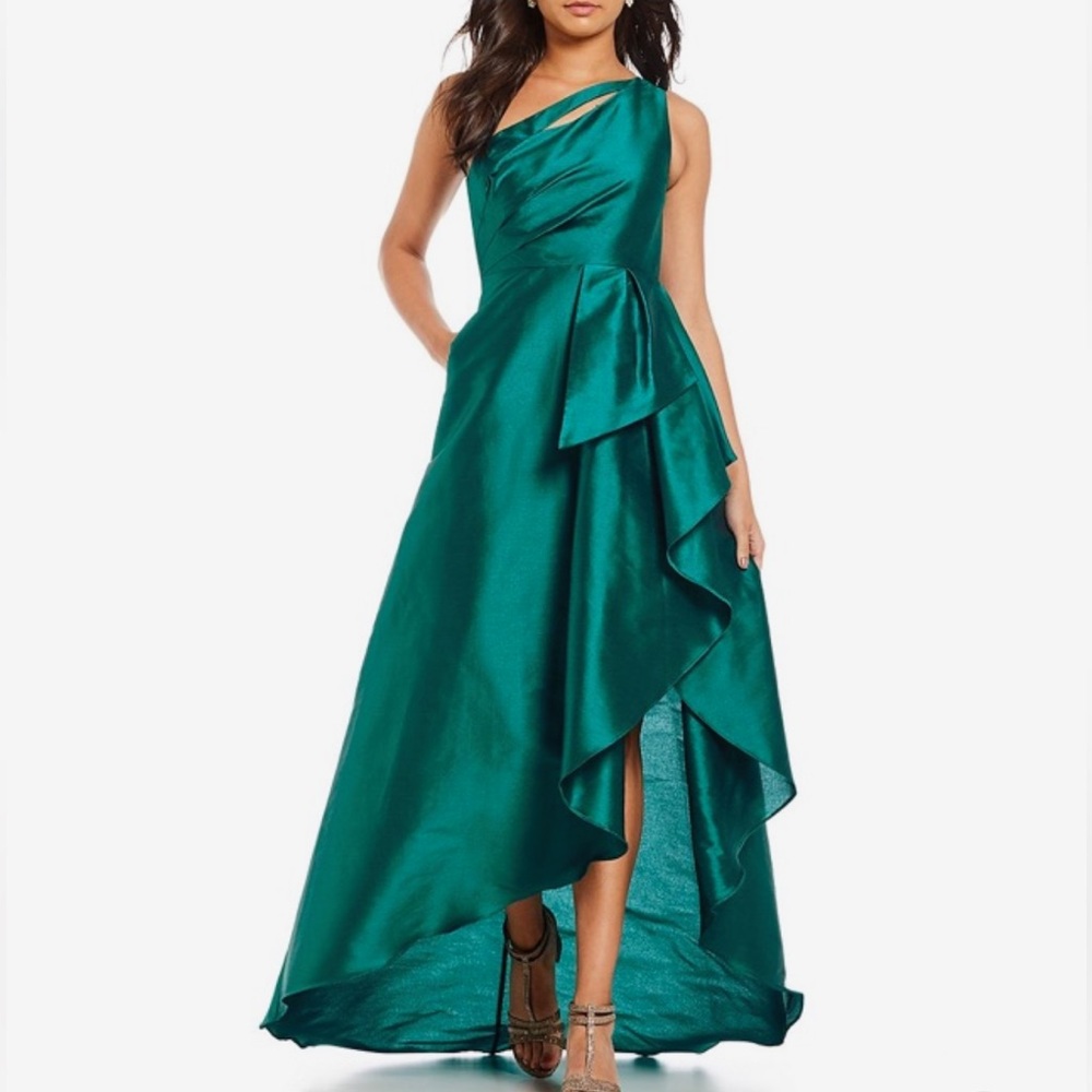 NWT Adrianna Papell High Low One Shoulder Dress